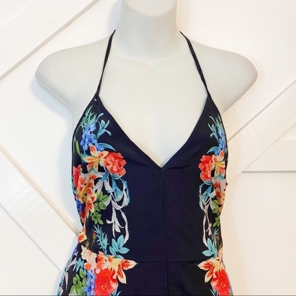 Keepsake Botanical Navy Floral Playsuit Romper Sz Small - Picture 9 of 15